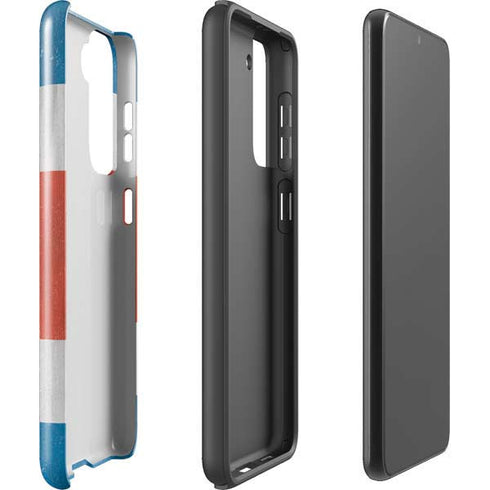 Costa Rican Flag Distressed Galaxy S21 Plus 5G Pro Case